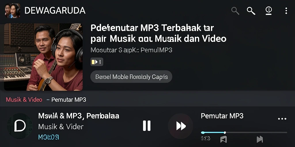 Screenshot antarmuka DEWAGARUDA yang stylish dan fungsional.