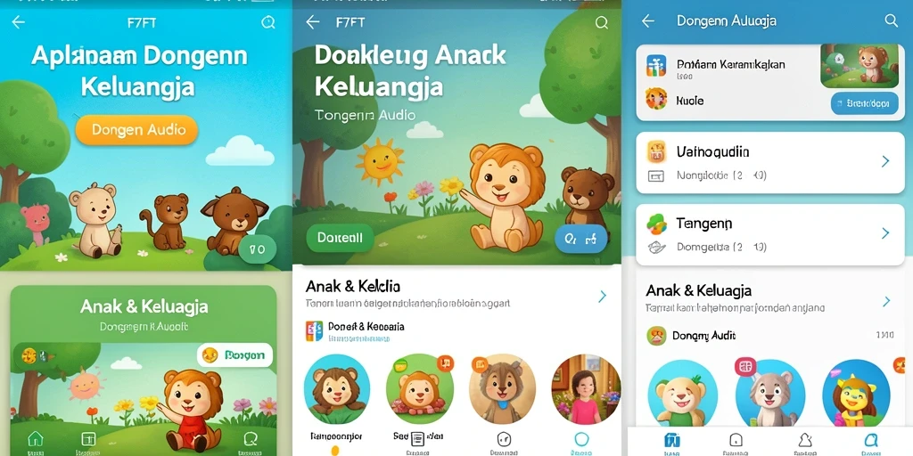Antarmuka F7F7 yang sederhana dan menarik untuk Anak.