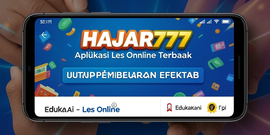 Tampilan antarmuka pengguna HAJAR777 yang menarik dan fungsional untuk Les Online.