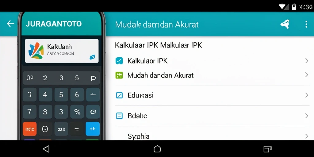 Tampilan antarmuka JURAGANTOTO yang intuitif untuk Kalkulator IPK.
