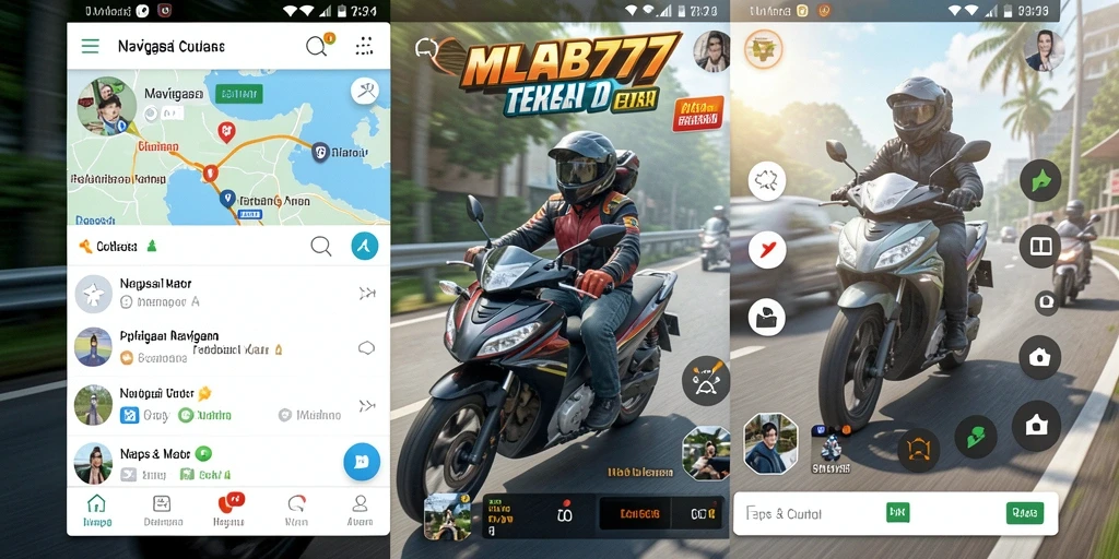 Antarmuka MLBB777 yang intuitif untuk navigasi motor.