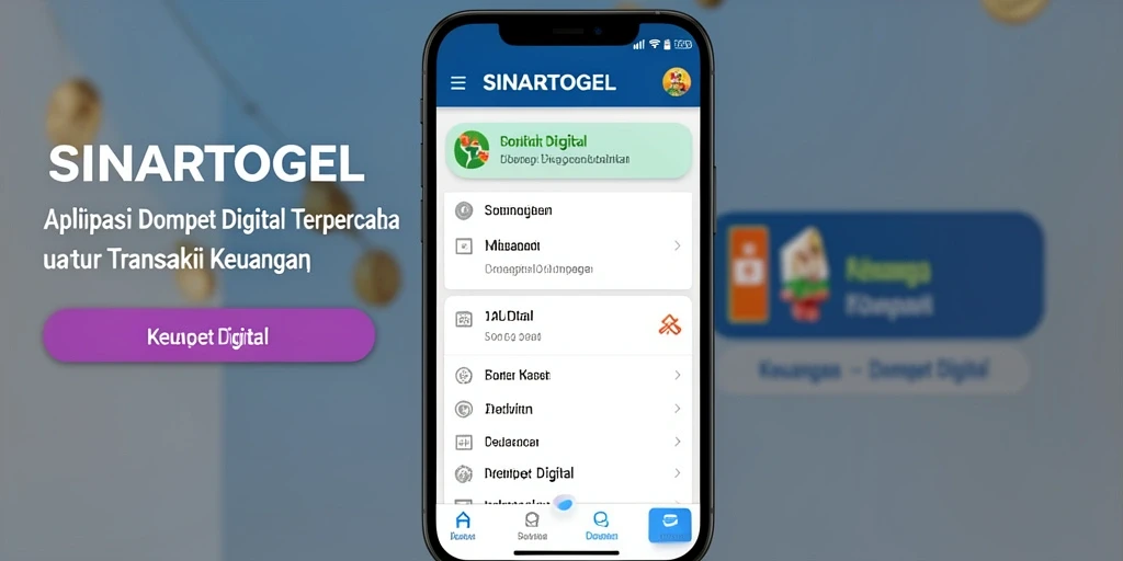 Antarmuka aplikasi SINARTOGEL yang sederhana dan praktis.